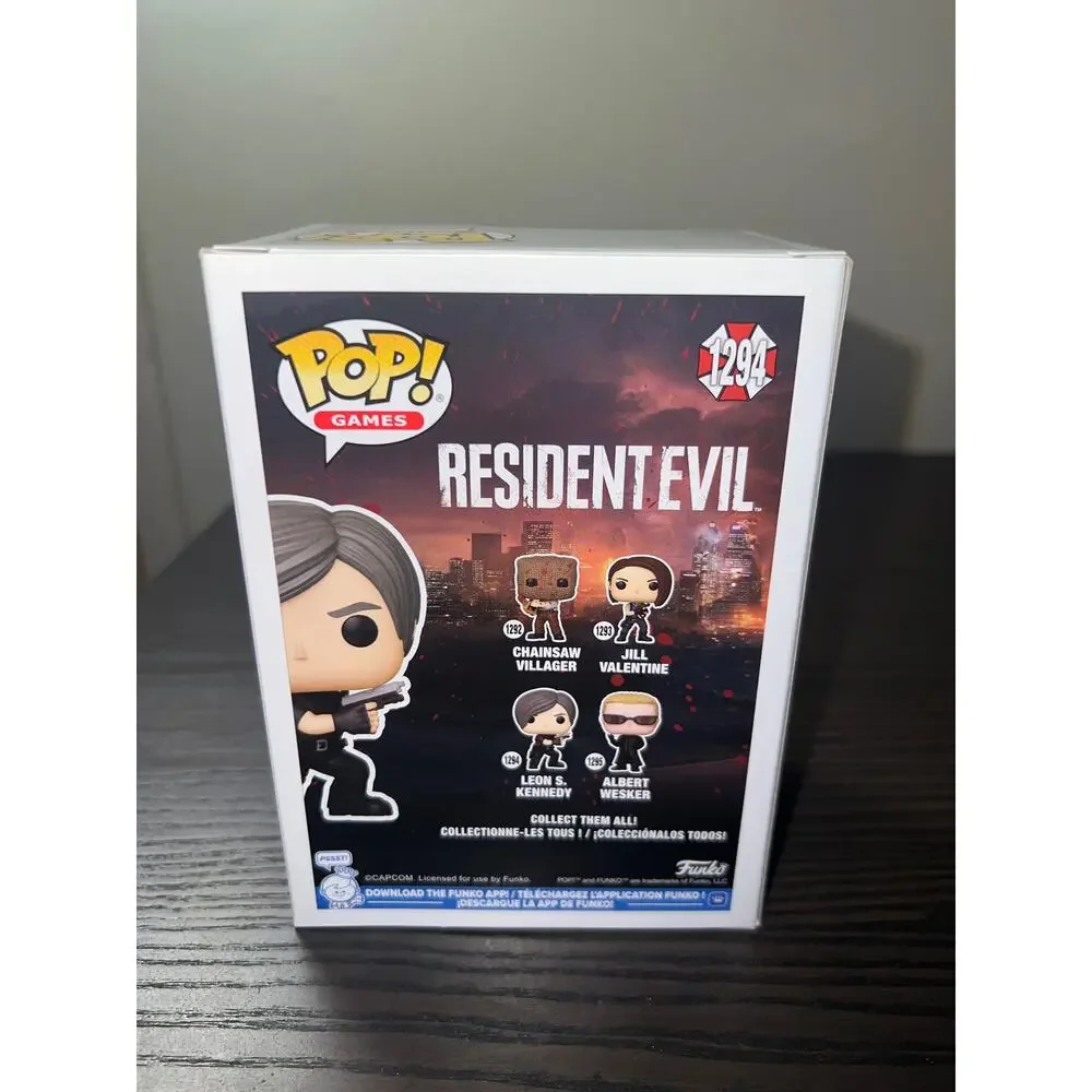 NEW IN HAND Leon S. Kennedy Resident Evil Funko Pop #1294 Video Games Horror